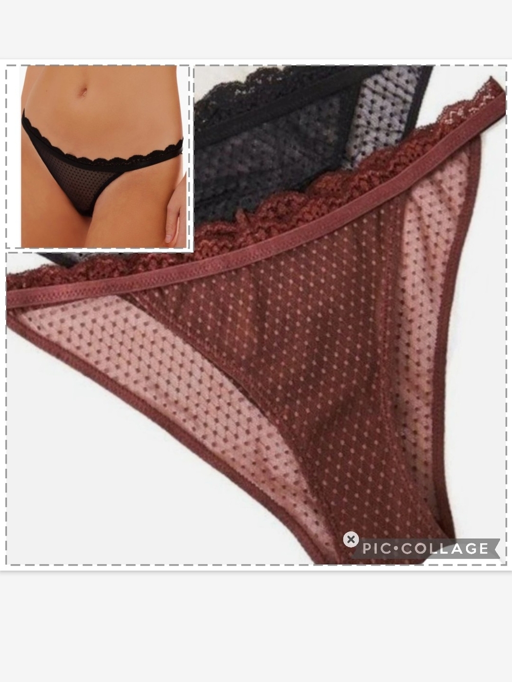 Midweek Bikini -Sheer Swiss Panty, Chocolate Brown